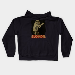 TEXTURE ART- Blondie - RETRO STYLE Kids Hoodie